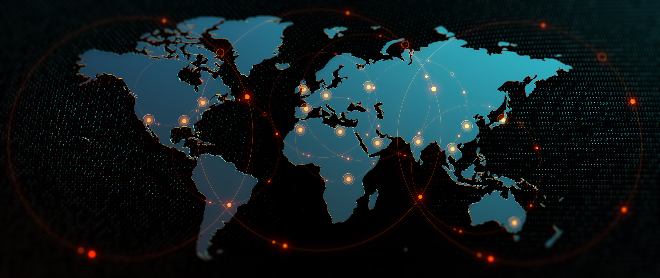 Global International Connectivity Background